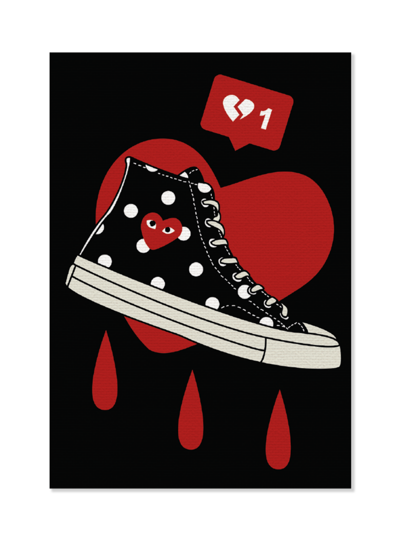 Obraz na płótnie Converse x CDG PLAY