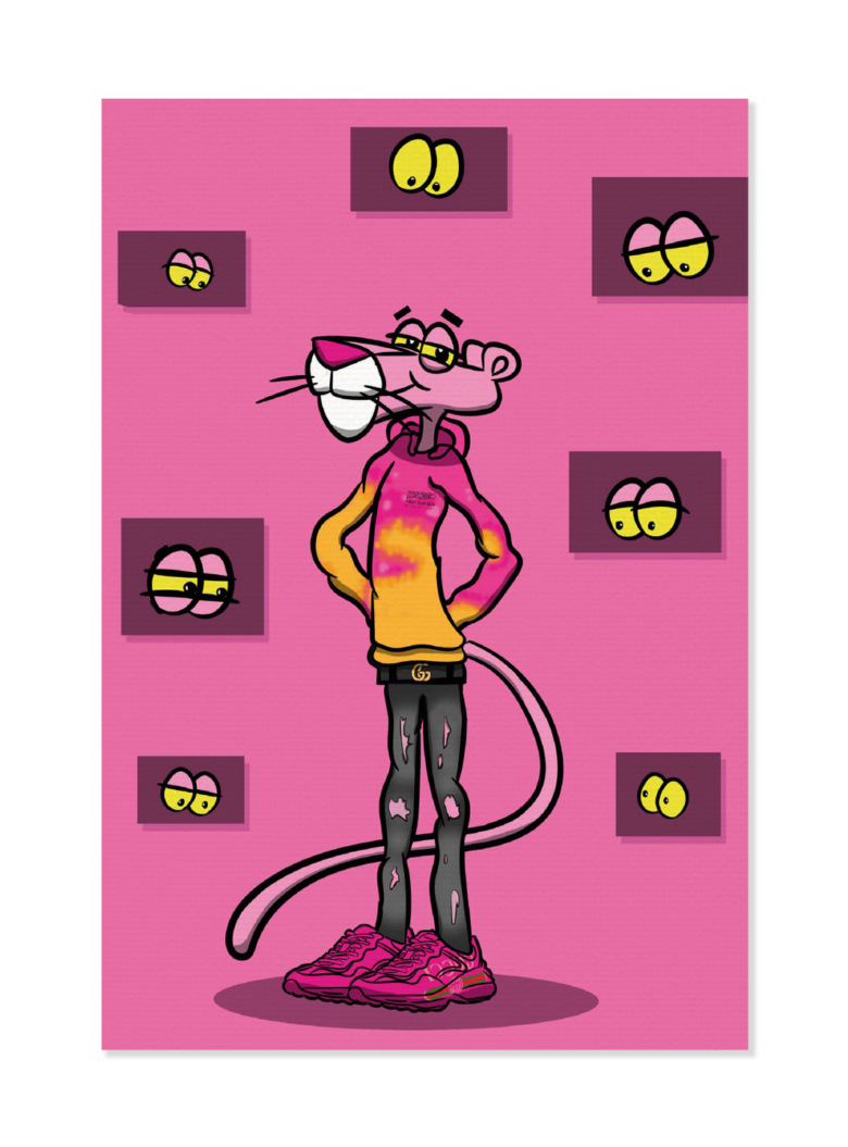 Obraz na płótnie Pink Panther Streetwear